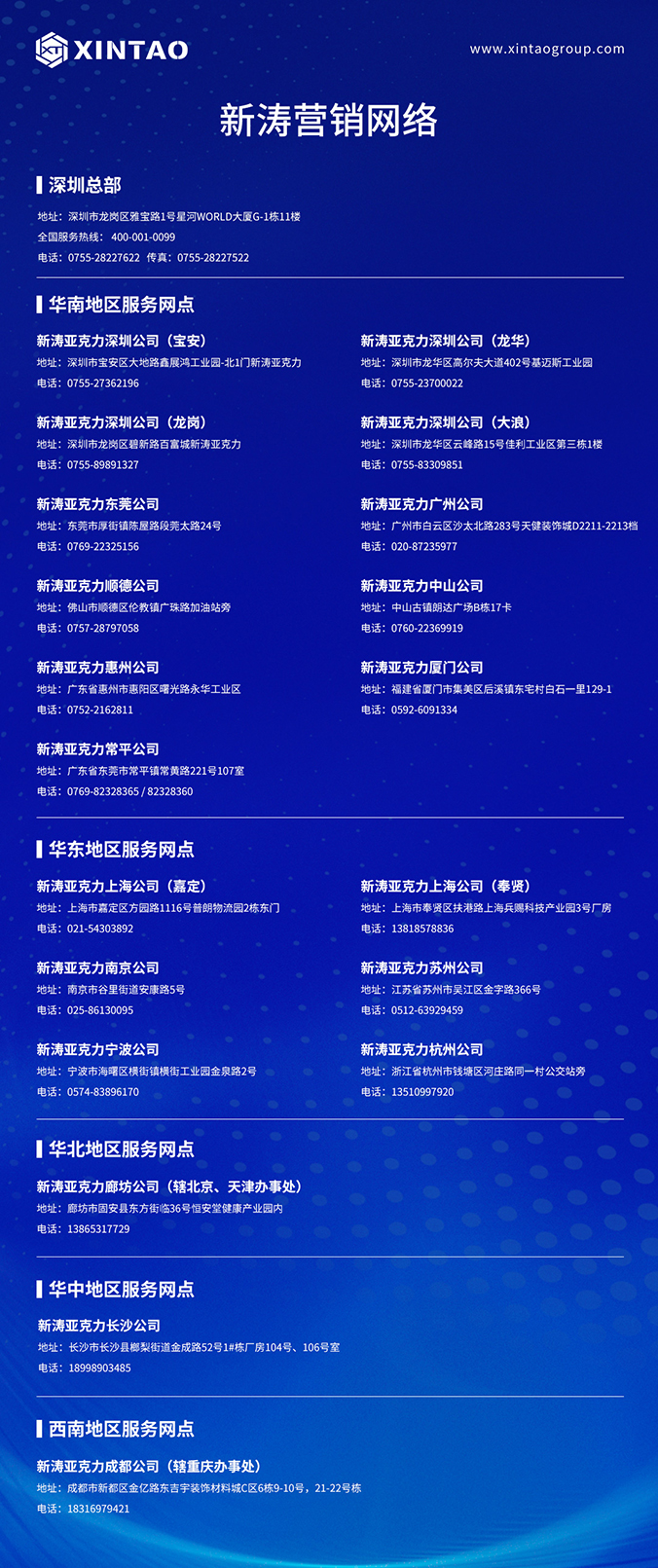 U8国际全国服务网络